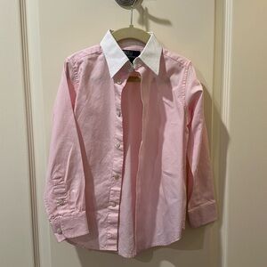 Polo Ralph Lauren Boys Pink Button Down with White Collar